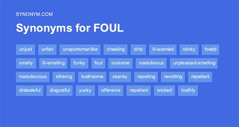 foul auf deutsch|another word for foul.